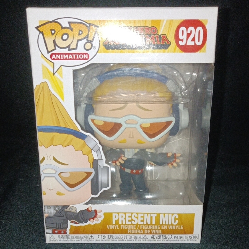 Funko Present Mic Vinyl Figure - White, Blue, Yellow Accents